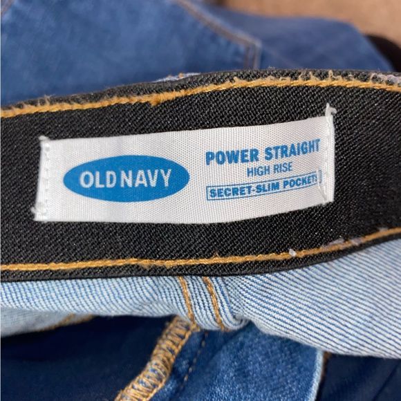 Old Navy power straight high rise jeans size 28 long - Picture 6 of 7